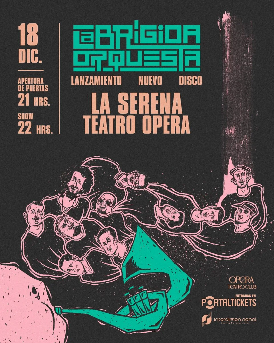 Afiche de La Brígida Orquesta · Lanzamiento de nuevo disco