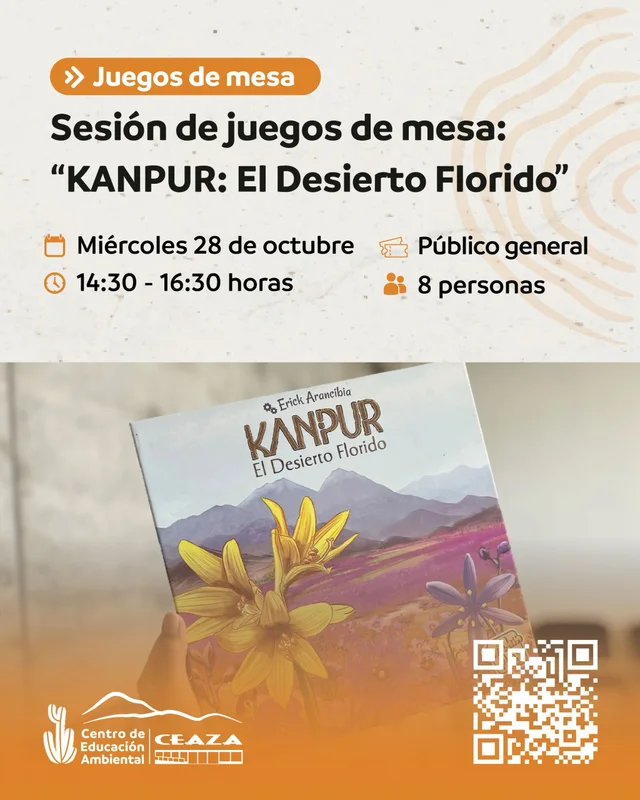 Afiche: KANPUR: El Desierto Florido · juegos de mesa