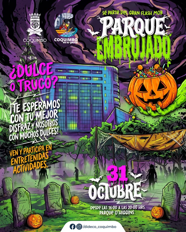 Afiche: Flash Mob Parque Embrujado