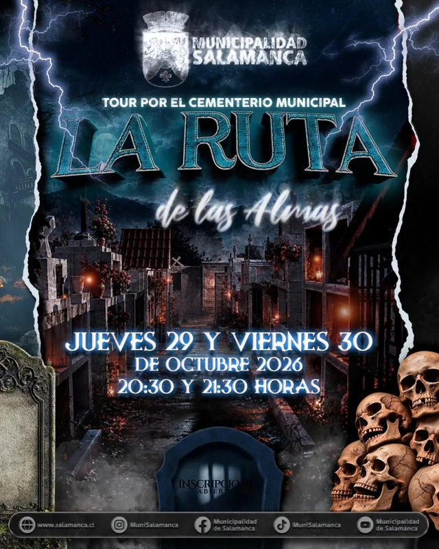 Afiche: La Ruta de las Almas · Cementerio de Salamanca