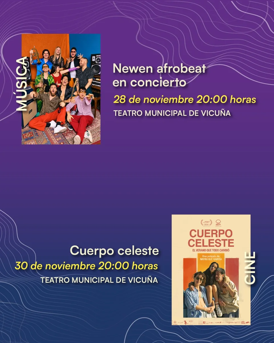 Afiche de Newen Afrobeat en concierto