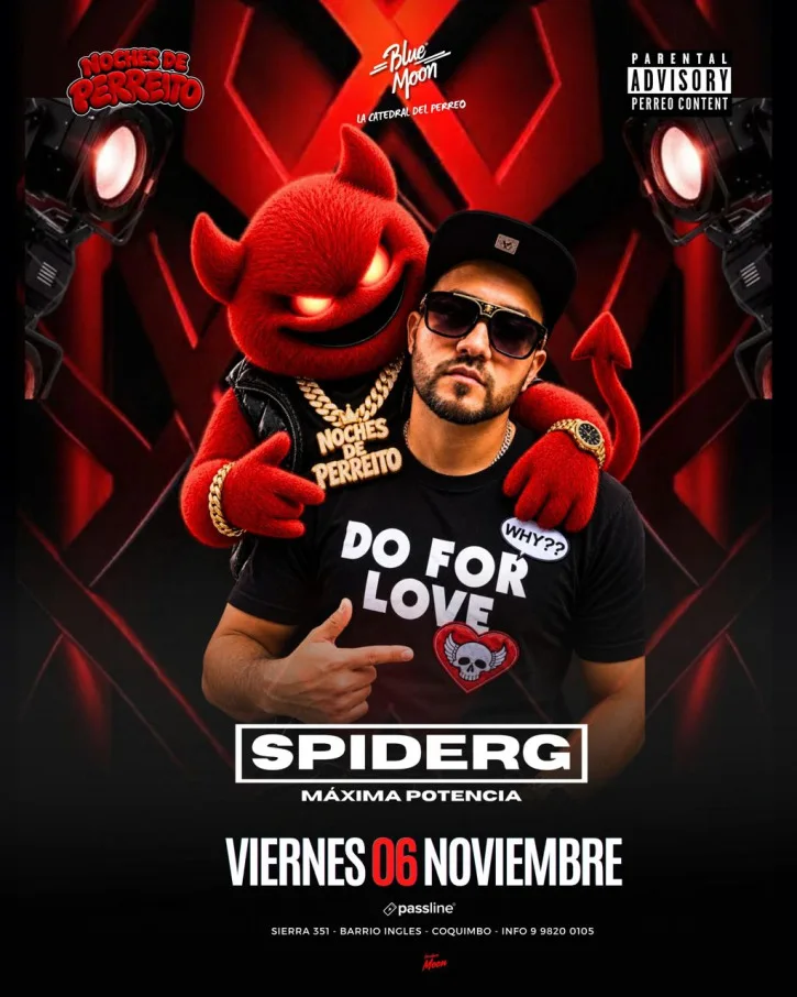 Afiche de Noches de Perreito · DJ Spider G