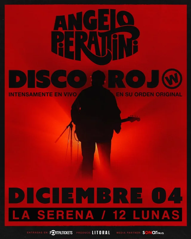 Afiche: Ángelo Pierattini · Disco Rojo de Weichafe