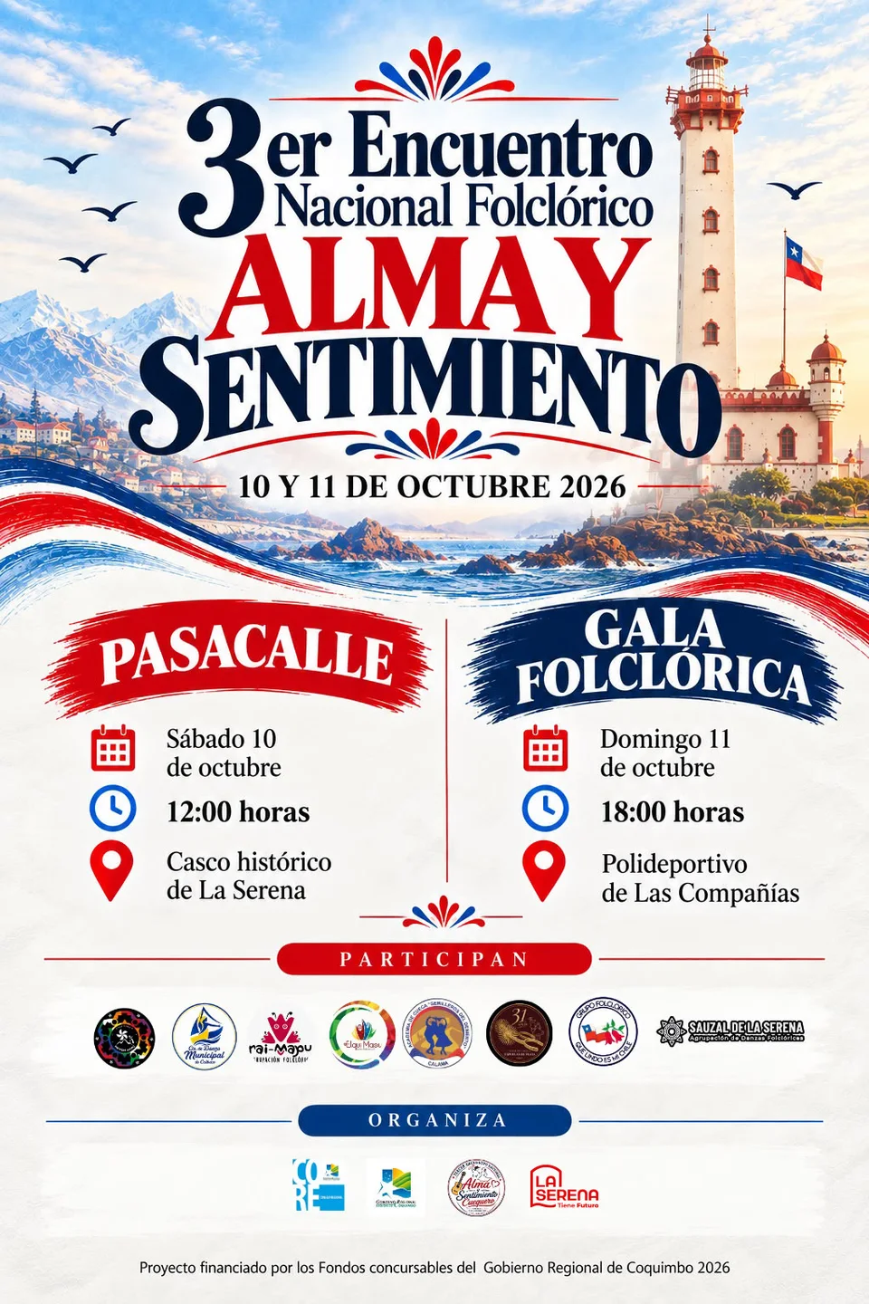Afiche de Alma y Sentimiento · Gala folclórica