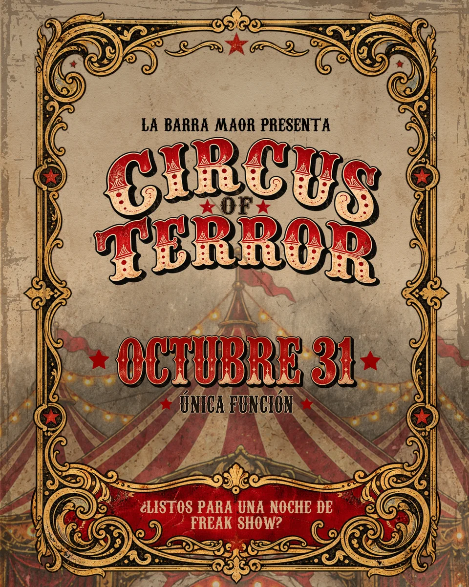Afiche de Circus of Terror · La Barra Maor