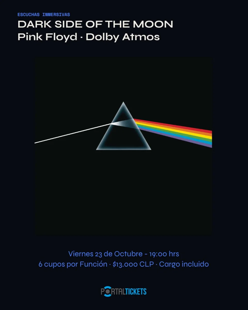 Afiche de Audiciones inmersivas · Pink Floyd, Daft Punk