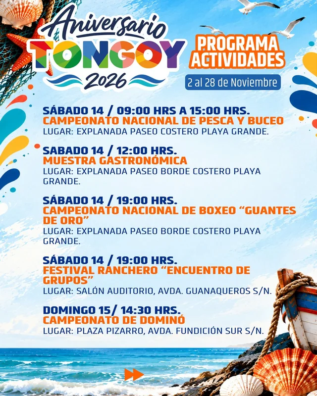 Afiche: Muestra ranchera · encuentro de grupos de Tongoy