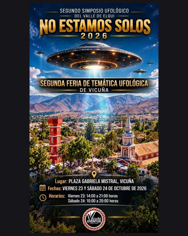 Afiche: Segunda Feria Temática Ufológica · viernes