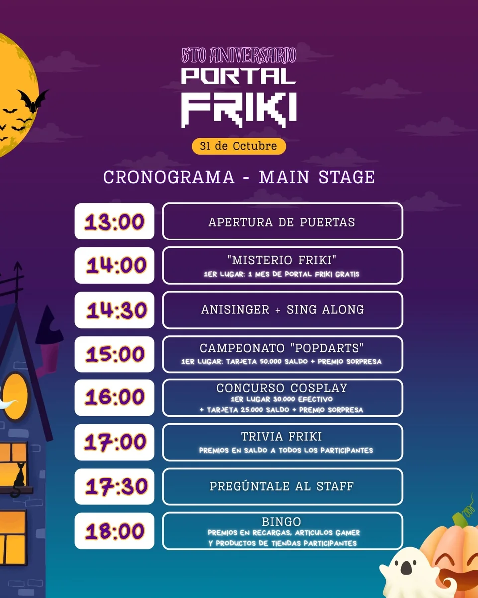 5.º aniversario Portal Friki · Halloween