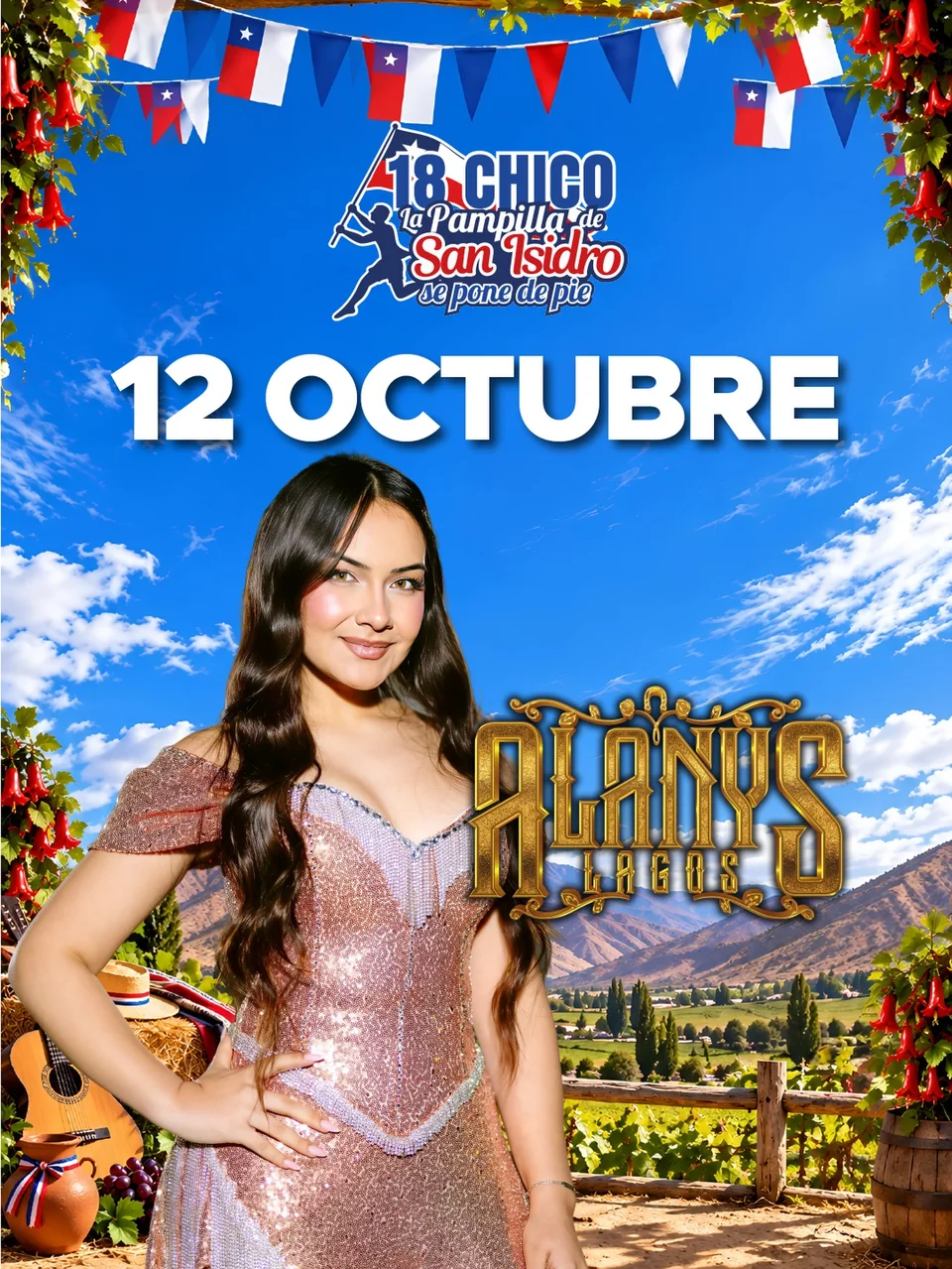Afiche de Alanys Lagos · 18 Chico de Vicuña
