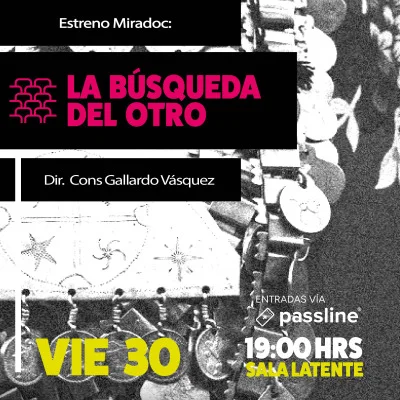 Afiche de Miradoc · La búsqueda del otro