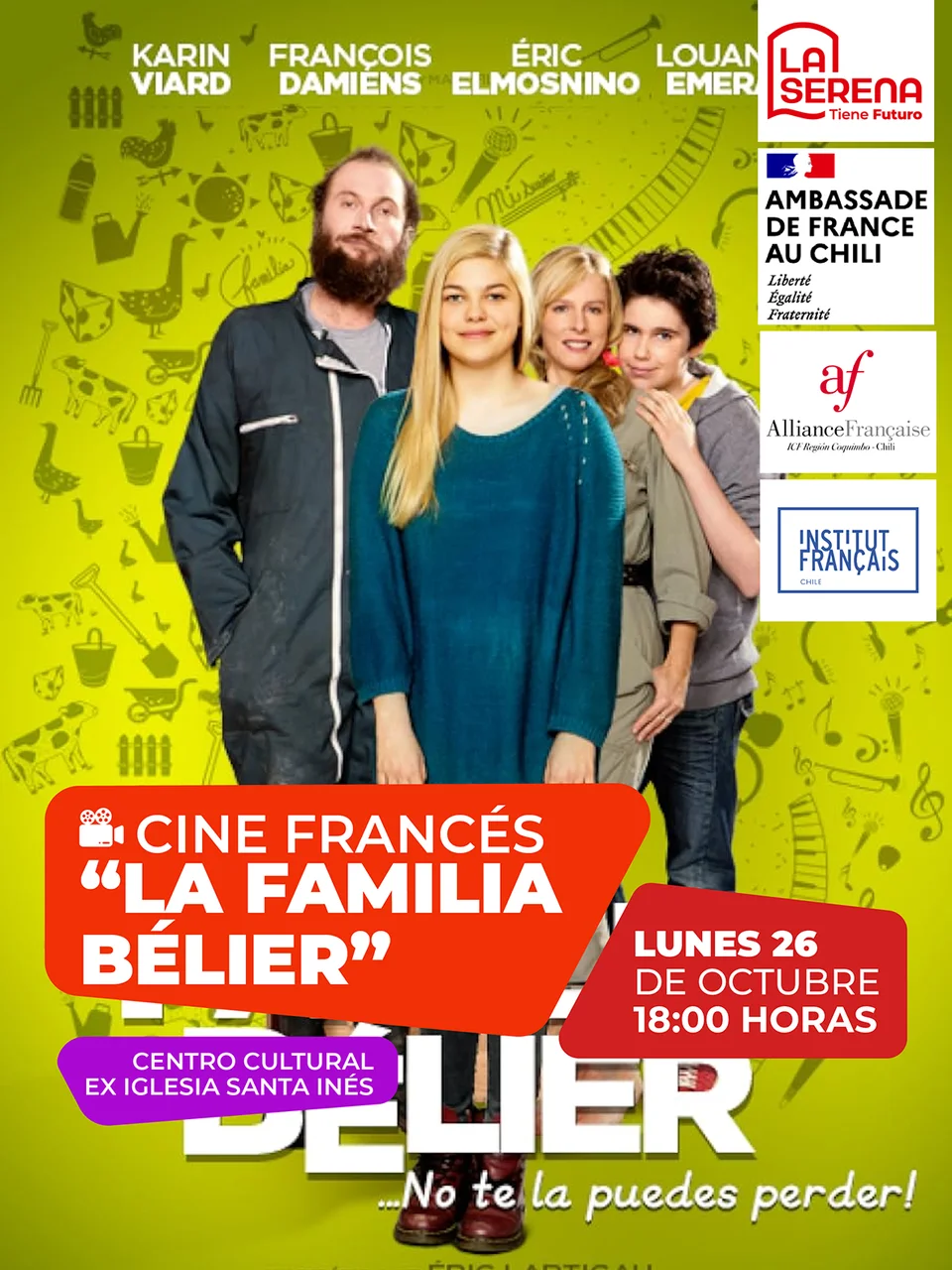 Afiche de Cine Francés · La Familia Bélier