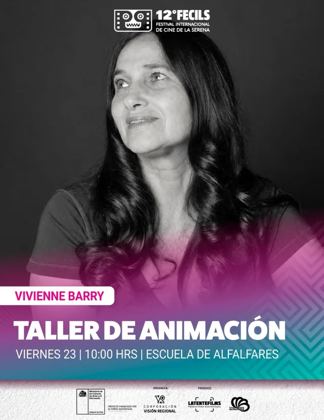 Afiche: Taller de animación con Vivienne Barry · FECILS