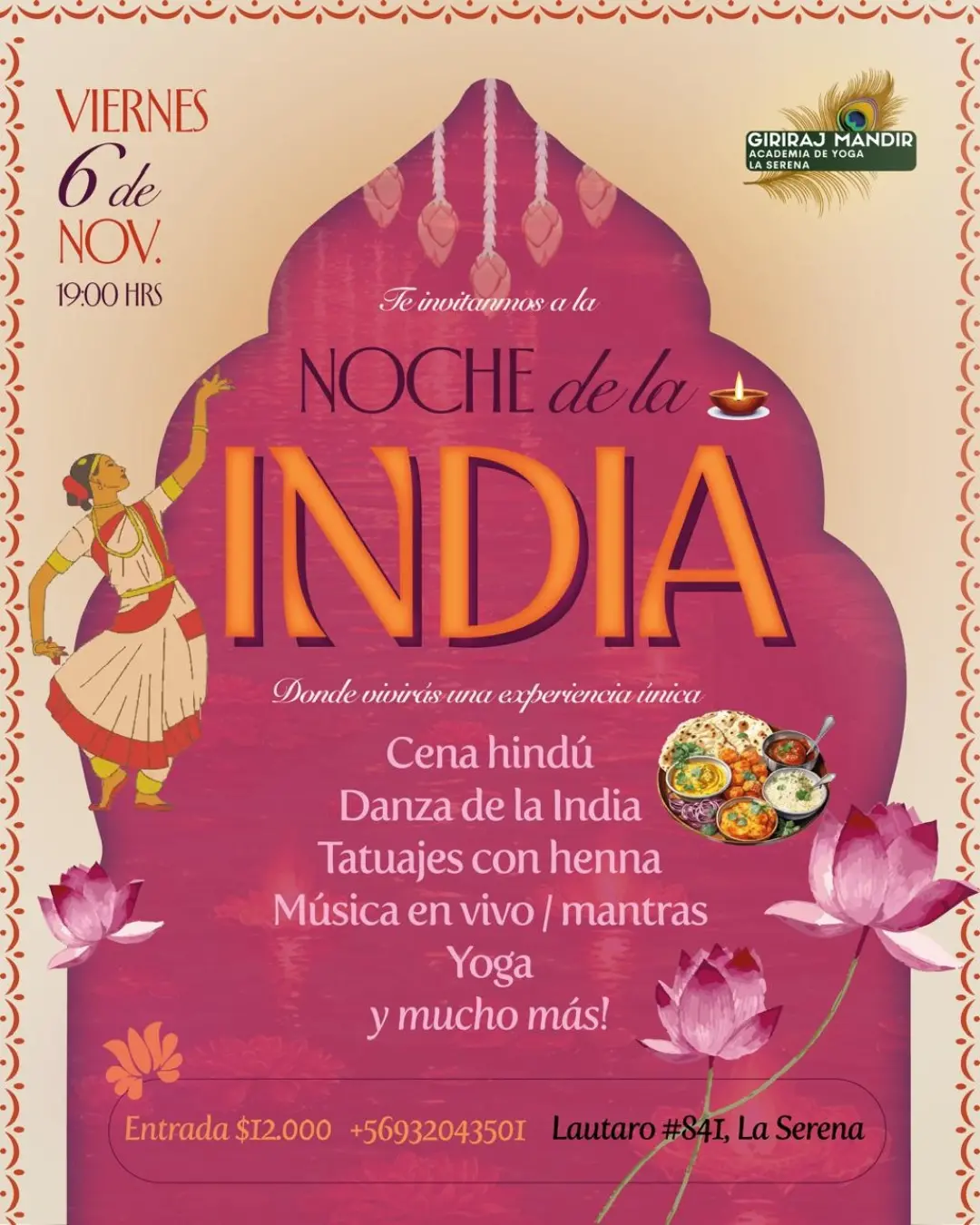 Afiche de Noche de la India