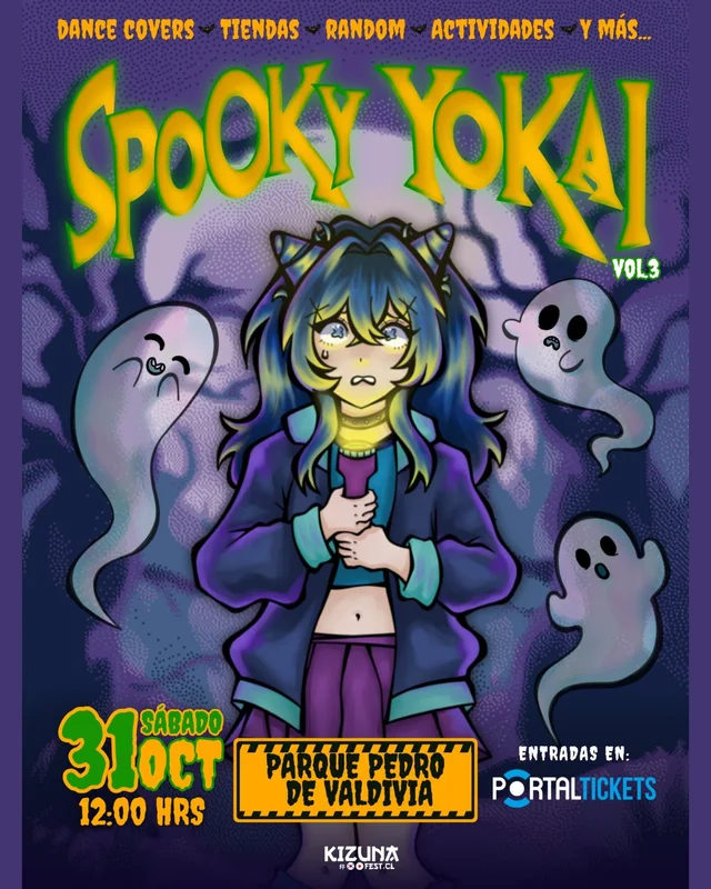Afiche: KizunaFest · Spooky Yokai