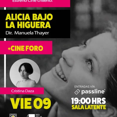 Afiche de Alicia bajo la Higuera · Cine foro con Cristina Daza
