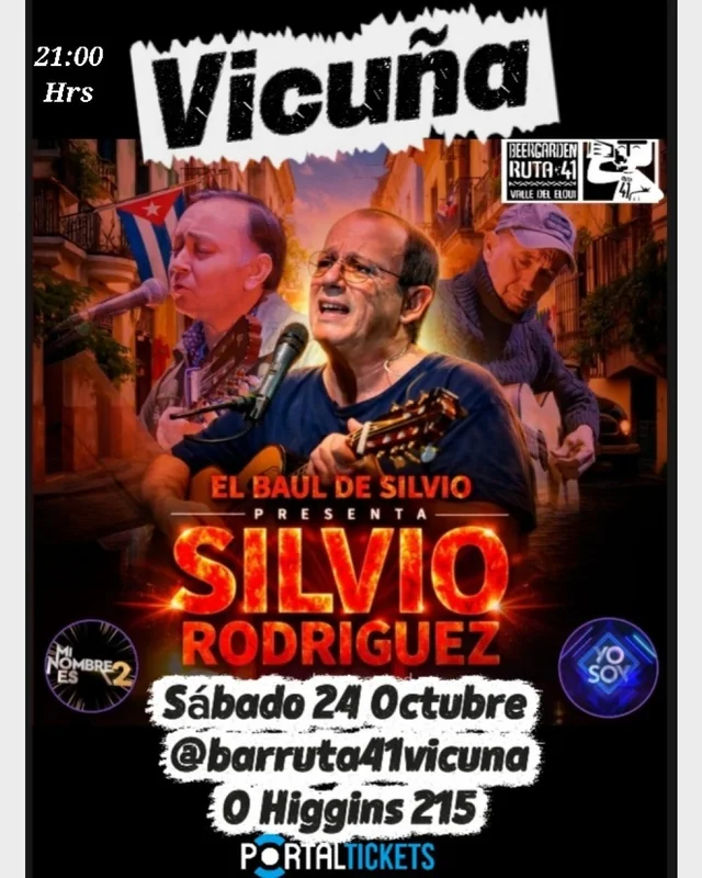 Afiche: El Baúl de Silvio · Tributo a Silvio Rodríguez