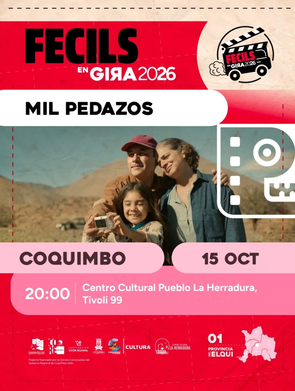 Afiche de FECILS en Gira · Mil Pedazos en La Herradura