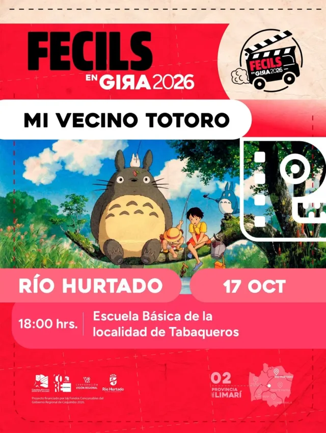 Afiche: FECILS en Gira · Mi vecino Totoro en Tabaqueros