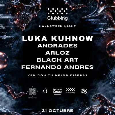 Afiche de Halloween Night · Clubbing