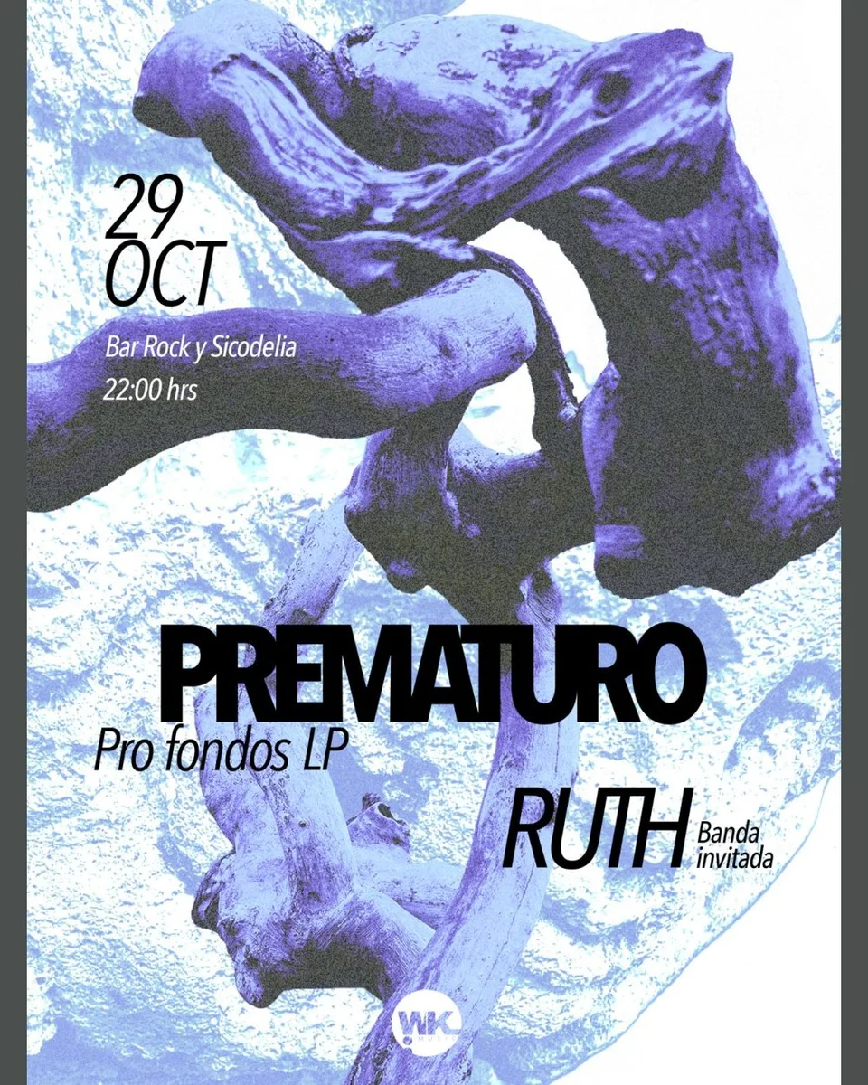 Afiche de Prematuro · Pro fondos LP, con Ruth