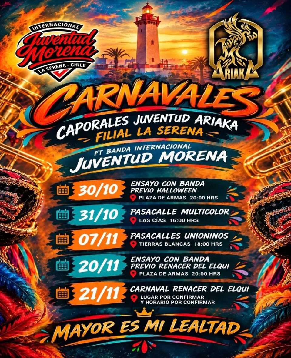 Afiche de Ensayos con banda · Caporales Juventud Ariaka Qapaq Killay